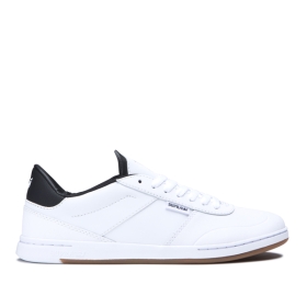 Supra Mens ELEVATE Low Top Shoes White/Black/white | US-17032